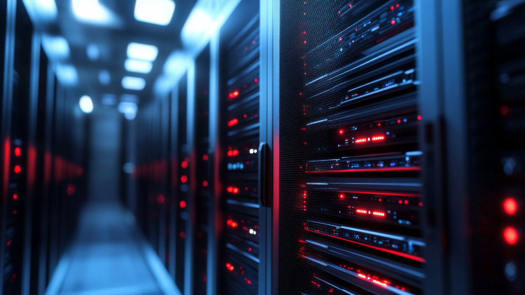 Corredor de servidores em data centers